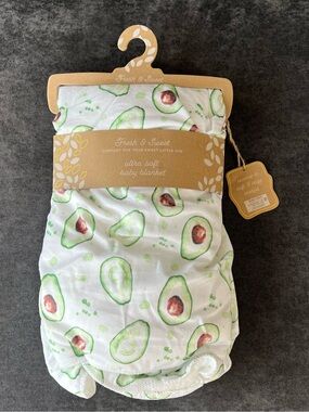 NWT Fresh & Sweet Avocado Baby Blanket